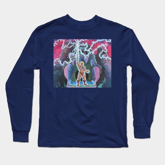 He-man Long Sleeve T-Shirt by rickmac88